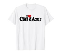 I Love Heart COTE D'AZUR THE French Riviera Nice Monaco Value Graphic T-Shirt