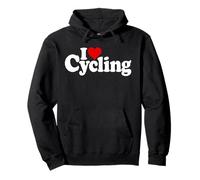 I LOVE HEART CYCLING BICYCLES BIKES ROAD MOUNTAIN EBIKE Pullover Hoodie