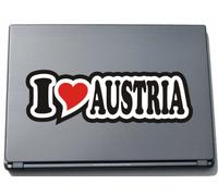 I Love Heart Decal Sticker Laptop Skin 210 mm I LOVE AUSTRIA