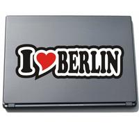 I Love Heart Decal Sticker Laptop Skin 210 mm I LOVE BERLIN