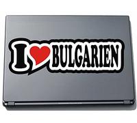 I Love Heart Decal Sticker Laptop skin 210 mm I LOVE Bulgaria