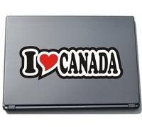I Love Heart Decal Sticker Laptop Skin 210 mm I LOVE CANADA