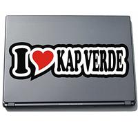 I Love Heart Decal Sticker Laptop skin 210 mm I LOVE Cape Verde
