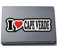 I Love Heart Decal Sticker Laptop skin 210 mm I LOVE Cape Verde