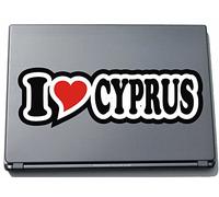 I Love Heart Decal Sticker Laptop skin 210 mm I LOVE CYPRUS