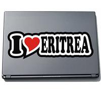 I Love Heart Decal Sticker Laptop skin 210 mm I LOVE Eritrea