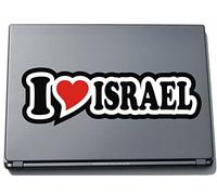 I Love Heart Decal Sticker Laptop skin 210 mm I LOVE ISRAEL