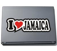 I Love Heart Decal Sticker Laptop Skin 210 mm I LOVE JAMAICA