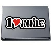 I Love Heart Decal Sticker Laptop skin 210 mm I LOVE Job Wallet