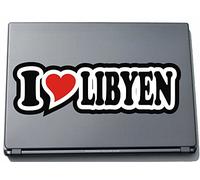 I Love Heart Decal Sticker Laptop skin 210 mm I LOVE LIBYA