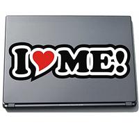 I Love Heart Decal Sticker Laptop skin 210 mm I LOVE ME.