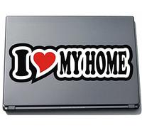 I Love Heart Decal Sticker Laptop skin 210 mm I LOVE MY HOME