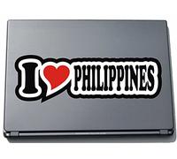 I Love Heart Decal Sticker Laptop skin 210 mm I LOVE Philippines