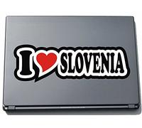 I Love Heart Decal Sticker Laptop skin 210 mm I LOVE Slovenia