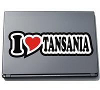 I Love Heart Decal Sticker Laptop skin 210 mm I LOVE TANZANIA