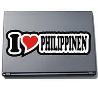 I Love Heart Decal Sticker Laptop skin 210 mm I LOVE THE Philippines