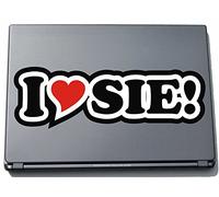 I Love Heart Decal Sticker Laptop skin 210 mm I LOVE YOU.