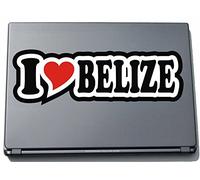 I Love Heart Decal Sticker Laptop skin 297 mm I LOVE BELIZE