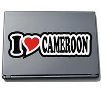 I Love Heart Decal Sticker Laptop skin 297 mm I LOVE CAMEROON