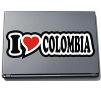 I Love Heart Decal Sticker Laptop skin 297 mm I LOVE Colombia