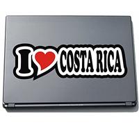 I Love Heart Decal Sticker Laptop skin 297 mm I LOVE COSTA RICA