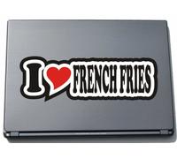 I Love Heart Decal Sticker Laptop Skin 297 mm I LOVE FRENCH FRIES