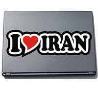 I Love Heart Decal Sticker Laptop skin 297 mm I LOVE Iran