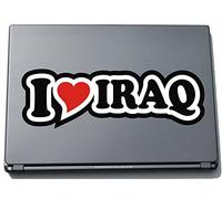 I Love Heart Decal Sticker Laptop skin 297 mm I LOVE IRAQ