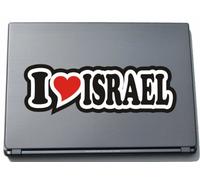 I Love Heart Decal Sticker Laptop Skin 297 mm I LOVE ISRAEL