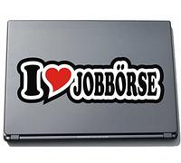 I Love Heart Decal Sticker Laptop skin 297 mm I LOVE Job Wallet