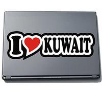 I Love Heart Decal Sticker Laptop skin 297 mm I LOVE Kuwait