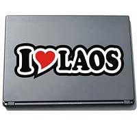 I Love Heart Decal Sticker Laptop skin 297 mm I LOVE Laos