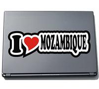 I Love Heart Decal Sticker Laptop skin 297 mm I LOVE MOZAMBIQUE