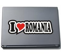 I Love Heart Decal Sticker Laptop Skin 297 mm I LOVE ROMANIA