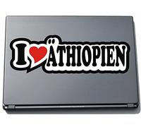 I Love Heart Decal Sticker Laptop Skin Sticker 297 mm I LOVE Ethiopia
