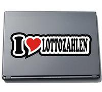 I Love Heart Decal Sticker Laptop Skin Sticker 297 mm I LOVE Lottery Numbers
