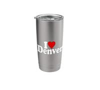 I Love Heart Denver Colorado Stainless Steel Insulated Tumbler