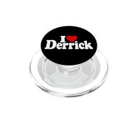 I LOVE HEART DERRICK PERSONALIZED NAME ON A TEE PopSockets PopGrip for MagSafe
