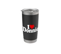 I Love Heart Donnie Don Donald Name ON A TEE Stainless Steel Insulated Tumbler