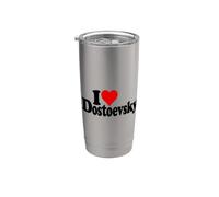 I Love Heart Dostoevsky Name ON A TEE Stainless Steel Insulated Tumbler
