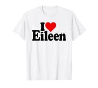 I Love Heart Eileen Personalized Name ON A TEE T-Shirt