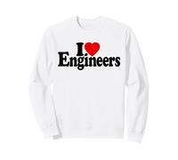 I LOVE HEART ENGINEERS ENGINEERING DESIGNERS BUILDERS Sweatshirt