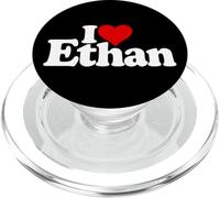 I LOVE HEART ETHAN NAME ON A TEE PopSockets PopGrip for MagSafe