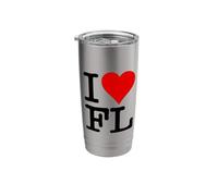 I Love Heart Florida FL Stainless Steel Insulated Tumbler
