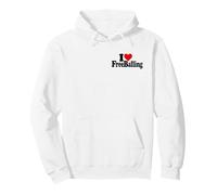 I LOVE HEART FREE BALLING FREEBALLING NO UNDERWEAR COMMANDO Pullover Hoodie