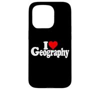 I LOVE HEART GEOGRAPHY MAPS STUDY OF EARTH Case for iPhone 15 Pro