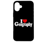 I LOVE HEART GEOGRAPHY MAPS STUDY OF EARTH Case for iPhone 16 Plus