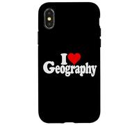 I LOVE HEART GEOGRAPHY MAPS STUDY OF EARTH Case for iPhone X/XS