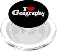 I LOVE HEART GEOGRAPHY MAPS STUDY OF EARTH PopSockets PopGrip for MagSafe