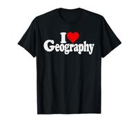 I LOVE HEART GEOGRAPHY MAPS STUDY OF EARTH T-Shirt